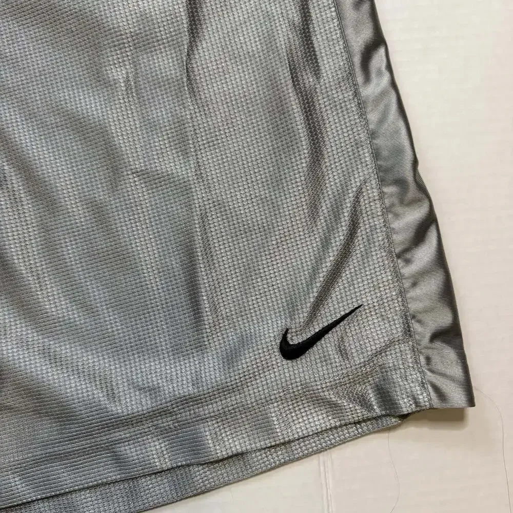 Vintage Nike Basketball Shorts Silver Dazzle Shiny Mens XXL Y2K Baggy